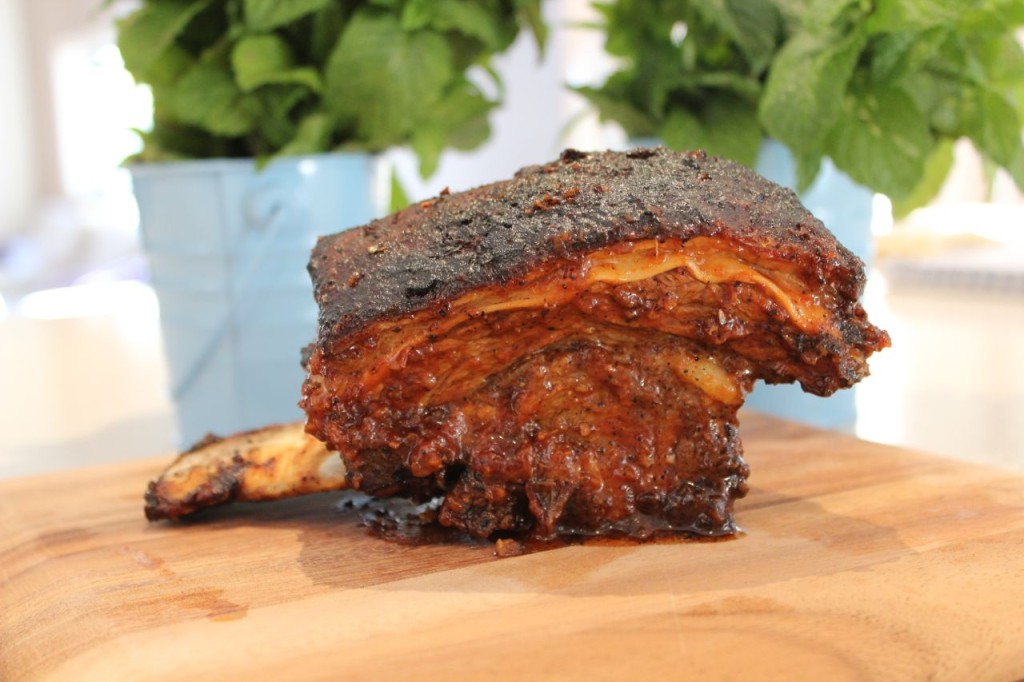 Slow Cooker Beef Ribs in Smoked Chipotle BBQ Sauce