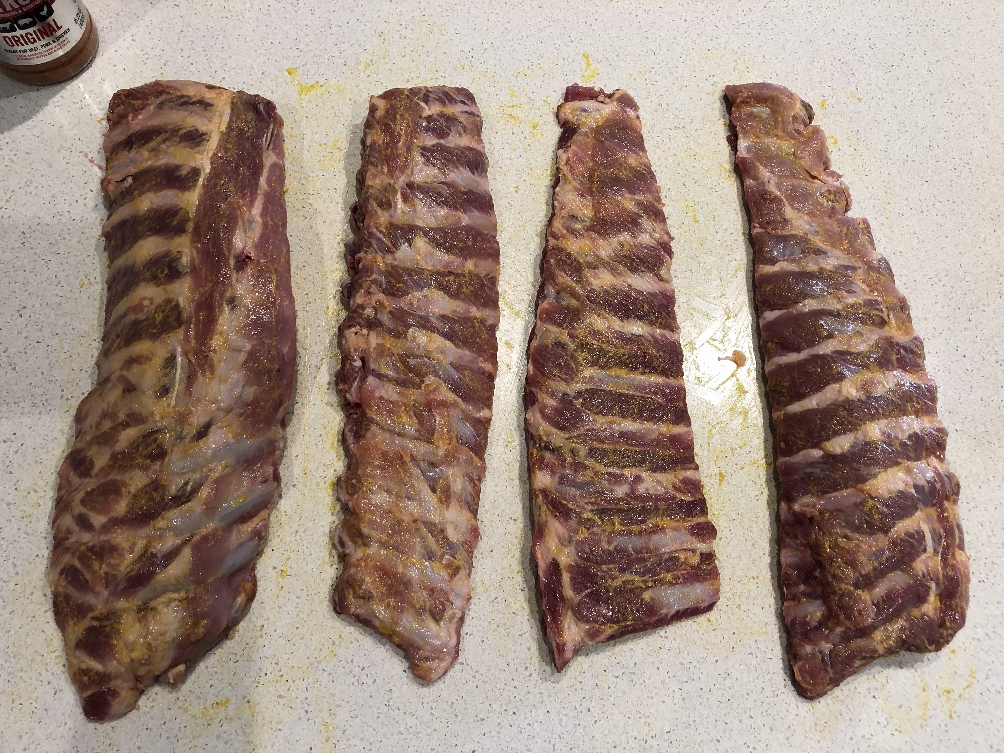 Aldi Ribs Smoked on the Razzo Rib Appreciation Society